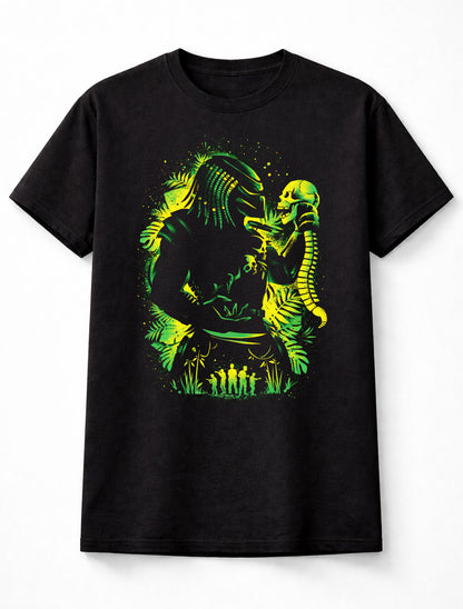 Predator Alien Hunter Jungle Skull Sci-Fi Horror Graphic Adults & Kids Unisex T-Shirt