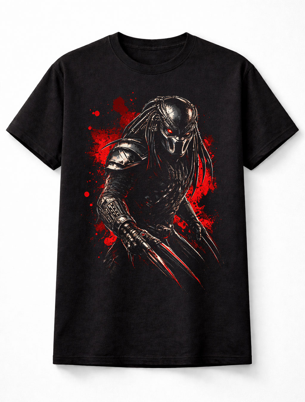 Predator Alien Hunter Sci-Fi Horror Graphic Unisex T-Shirt Space Warrior Adults & Kids Unisex T-Shirt