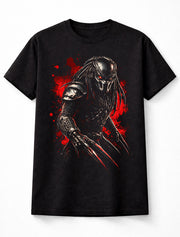Predator Alien Hunter Sci-Fi Horror Graphic Unisex T-Shirt Space Warrior Adults & Kids Unisex T-Shirt
