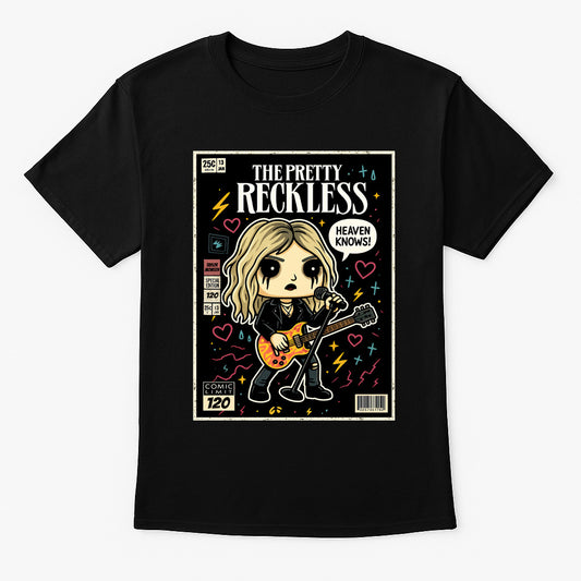 Pretty Reckless Heaven Knows Hard Rock Funko Pop Style Unisex T-Shirt