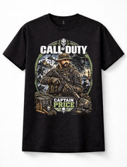 Call of Duty Captain Price Gaming Military Soldier Tactical Unisex T-Shirt