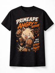 Pokemon Primeape Graphic Tee Fighting Type Angry Anime Gamer Unisex T-Shirt