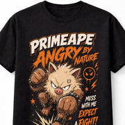 Pokemon Primeape Graphic Tee Fighting Type Angry Anime Gamer Unisex T-Shirt