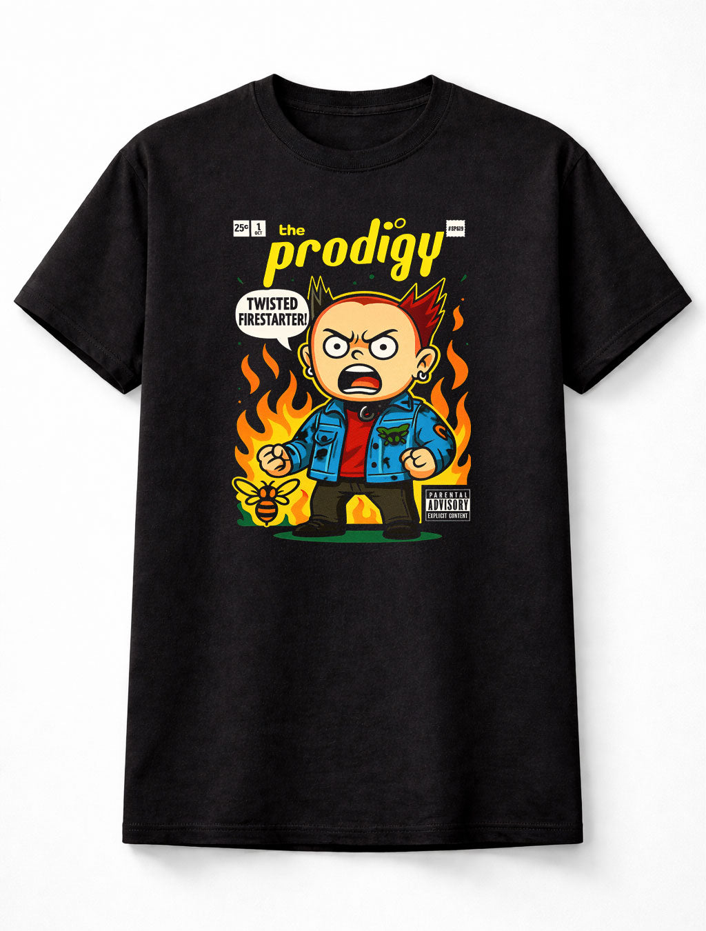 The Prodigy Firestarter Twisted Punk Rave Electronic Music Adults & Kids Unisex T-Shirt