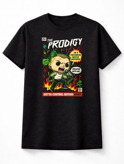 The Prodigy Firestarter Breathe Twisted Outta Control Rave Adults & Kids Unisex T-Shirt
