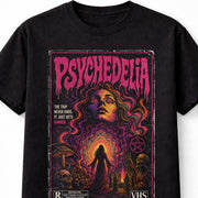 Psychedelia Occult Horror VHS Retro Gothic Unisex T-Shirt