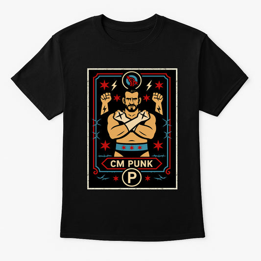 CM Punk Best In The World Retro Unisex T-Shirt Wrestling Legend Tee