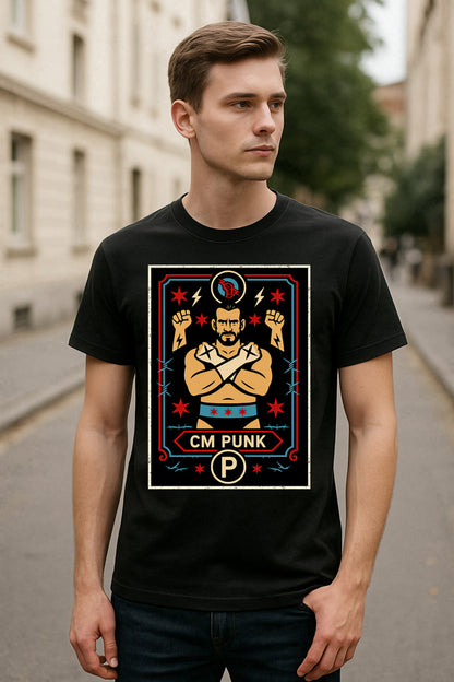 CM Punk Best In The World Retro Unisex T-Shirt Wrestling Legend Tee