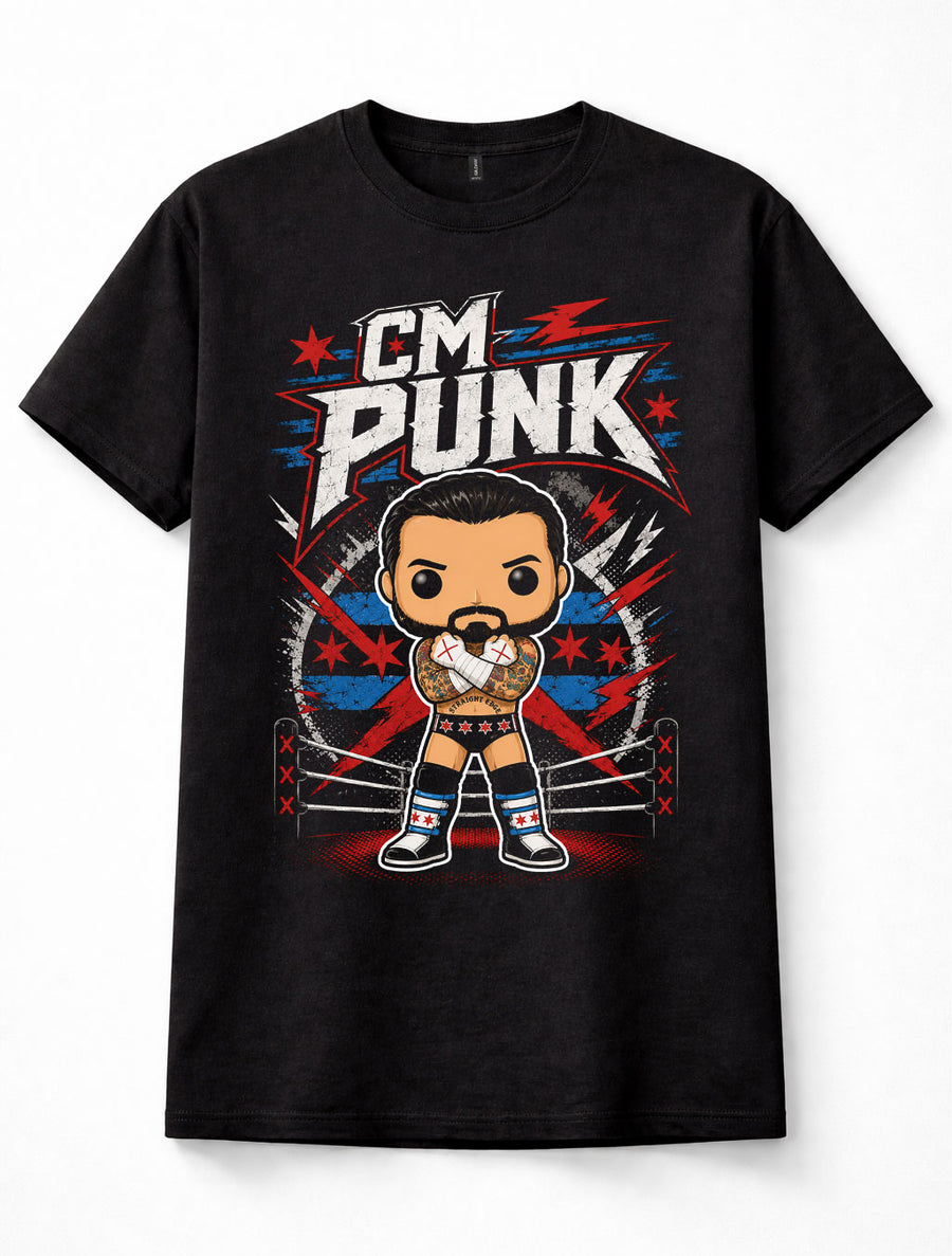 CM Punk WWE Best in the World Straight Edge Wrestling Pop Unisex T-Shirt