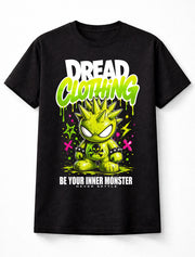 Punk Monster Skull Logo Horror Neon Graphic Unisex T-Shirt