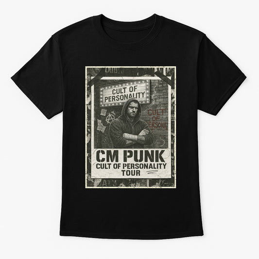 CM Punk Cult of Personality Tour Wrestling Unisex Adults & Kids T-Shirt