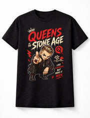 Queens Of The Stone Age Like Clockwork Graphic T-Shirt Rock Band Fan Tee Alternative Rock Music Shirt Adult & Kids Unisex T-Shirt