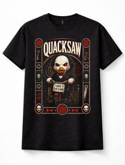 Quacksaw Saw Billy the Puppet Jigsaw Horror Movie Tricycle Duck Unisex T-Shirt