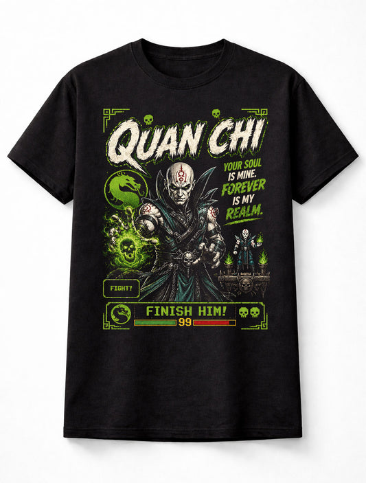 Mortal Kombat Quan Chi Retro Arcade Fighting Game Unisex T-Shirt