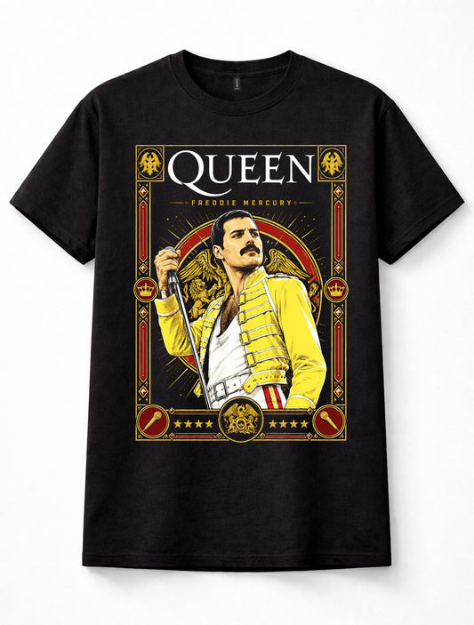 Queen Freddie Mercury Classic Rock Band Music Unisex T-Shirt