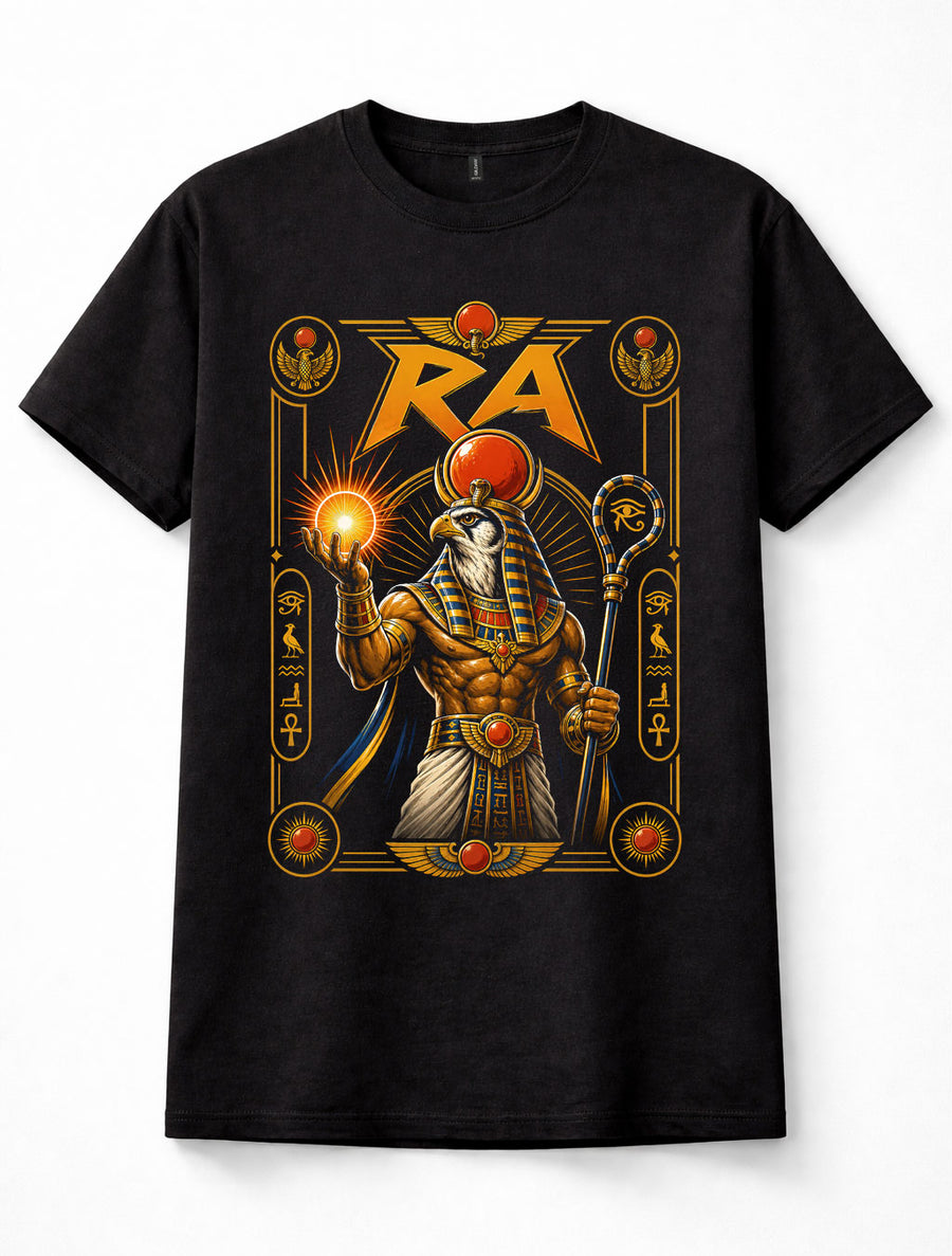 Ra Egyptian Sun God Ancient Egypt Mythology Pharaoh Horus Unisex T-Shirt