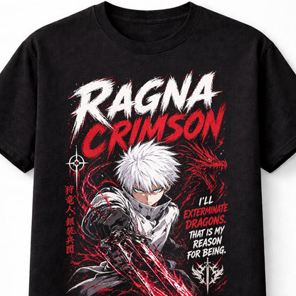 Ragna Crimson Anime Ragna Dragon Hunter Action Graphic Adults & Kids Unisex T-Shirt