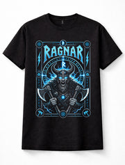 Ragnar Viking Warrior Norse Runes Dual Axes Nordic Mythology Unisex T-Shirt