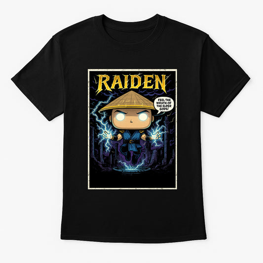 Mortal Kombat Raiden “Wrath of the Elder Gods” Unisex T-Shirt – Thunder God Graphic Tee