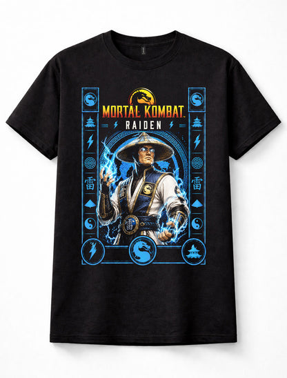 Mortal Kombat Raiden Thunder God Fighting Game Gamer Unisex T-Shirt