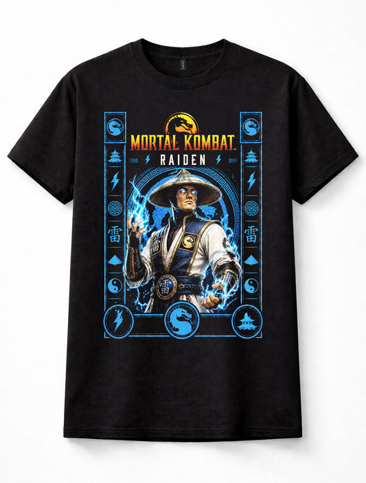 Mortal Kombat Raiden Thunder God Fighting Game Gamer Unisex T-Shirt