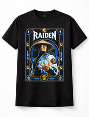 Mortal Kombat Raiden Thunder God Fighting Game Retro Black Unisex T-Shirt