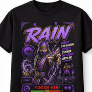 Mortal Kombat Rain Retro Arcade Fighting Game Unisex T-Shirt