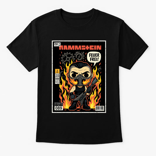 Rammstein Feuer Frei Industrial Metal Funko Pop Style Unisex T-Shirt
