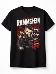 Rammstein Keine Lust Mehr Auf Freiheit Graphic T-Shirt Industrial Metal Band Fan Tee German Rock Music Shirt Adult & Kids Unisex T-Shirt