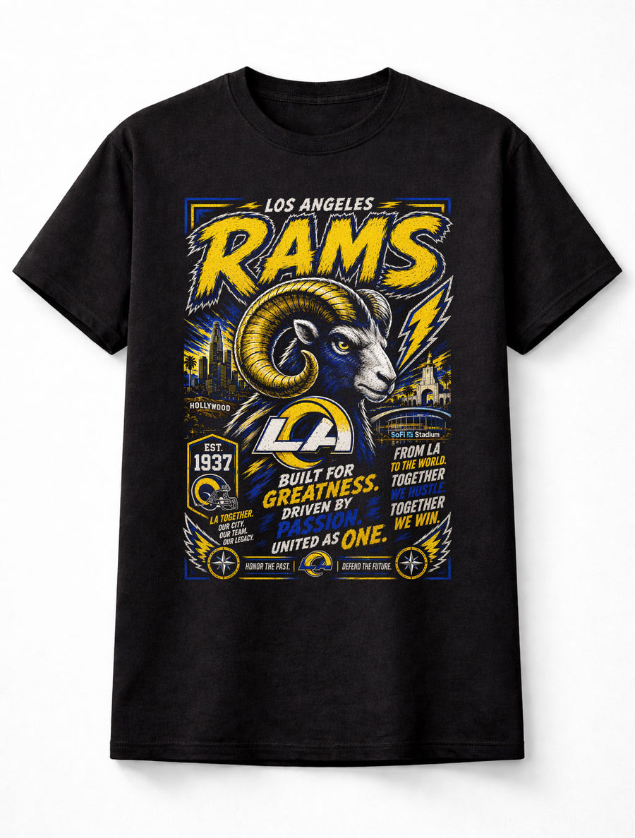 Los Angeles Rams NFL Football Fan Gift LA Together Unisex T-Shirt
