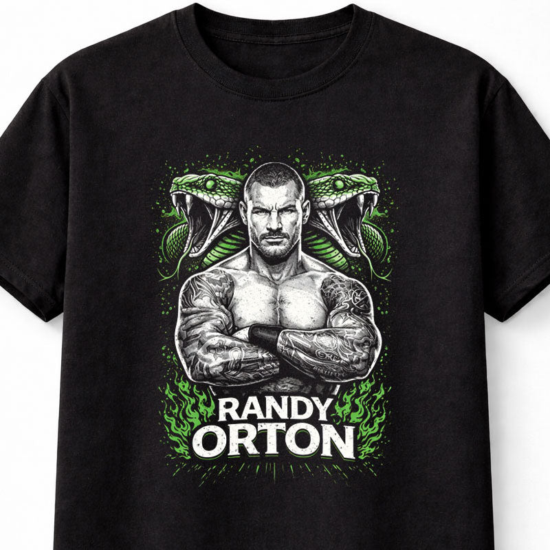 Randy Orton Viper Snake Graphic T-Shirt Apex Predator Wrestling Adults & Kids Unisex T-Shirt