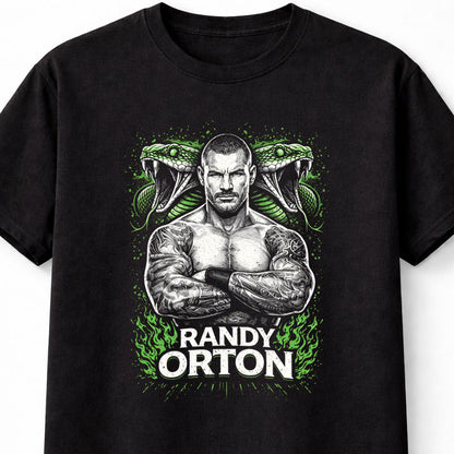 Randy Orton Viper Snake Graphic T-Shirt Apex Predator Wrestling Adults & Kids Unisex T-Shirt