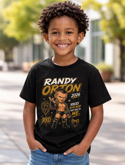 Randy Orton RKO Wrestling T-Shirt – Viper Snake Graphic Fan Tee Adults & Kids Unisex T-Shirt