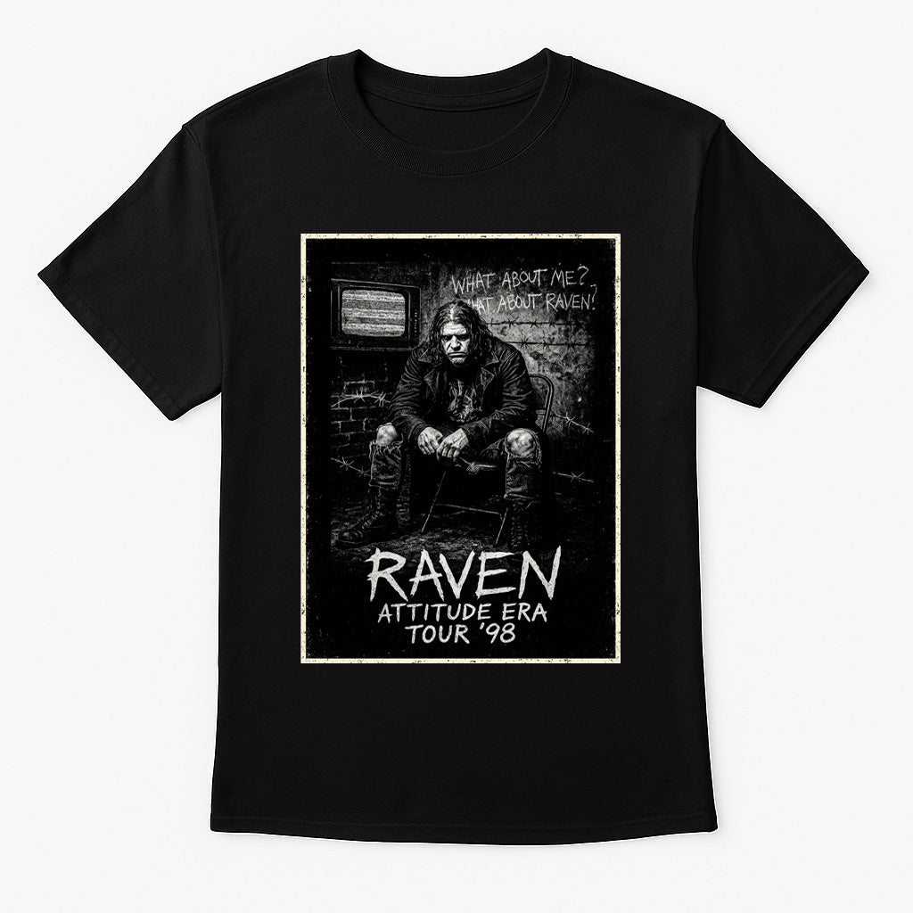 Raven Attitude Era Tour ’98 Retro WCW ECW Wrestling Unisex Adults & Kids T-Shirt