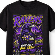 Baltimore Ravens NFL Football Fan Gift One City One Team Unisex T-Shirt
