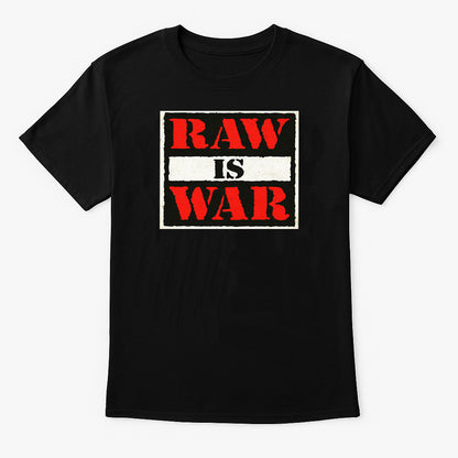 Raw Is War Retro Wrestling Logo T-Shirt — Attitude Era Classic