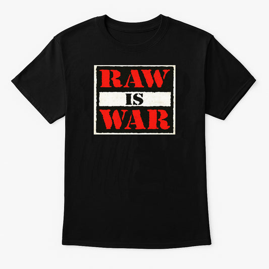 Raw Is War Retro Wrestling Logo T-Shirt — Attitude Era Classic
