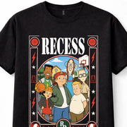 Recess TJ Spinelli Vince Gretchen Gus Mikey Cartoon Black Unisex T-Shirt