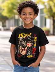 Anime Gun Girl Manga Japanese Graphic Cyberpunk Unisex T-Shirt