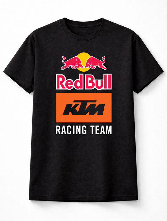 Red Bull KTM Racing Team Graphic T-Shirt Motocross Racing Logo Fan Tee Off Road Motorsport Bike Unisex Shirt for Adults & Kids