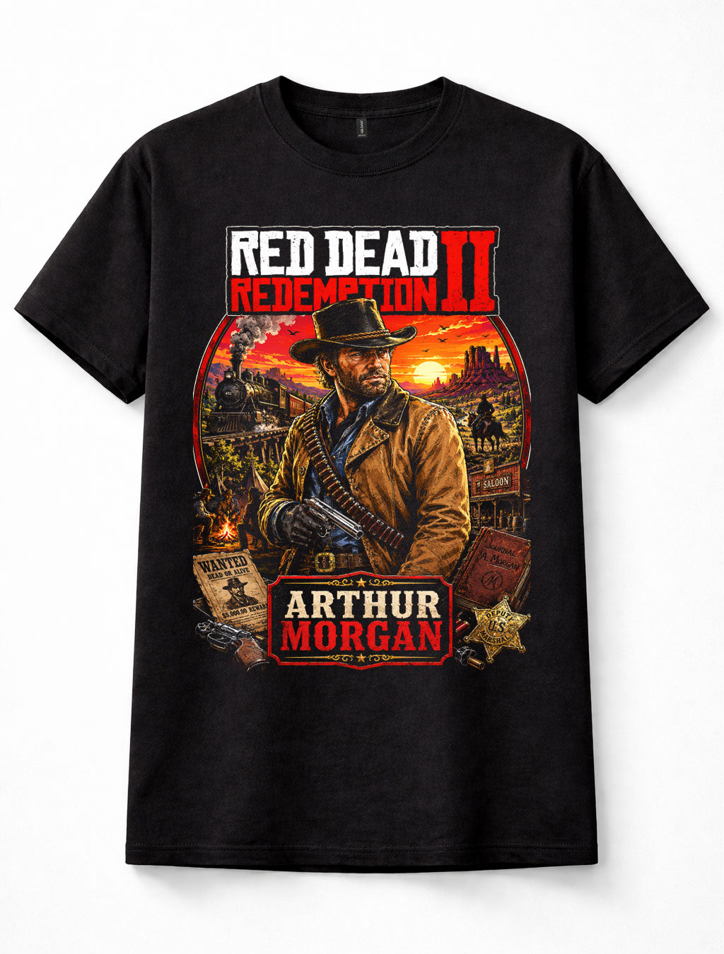 Red Dead Redemption 2 Arthur Morgan Outlaw Western Unisex T-Shirt