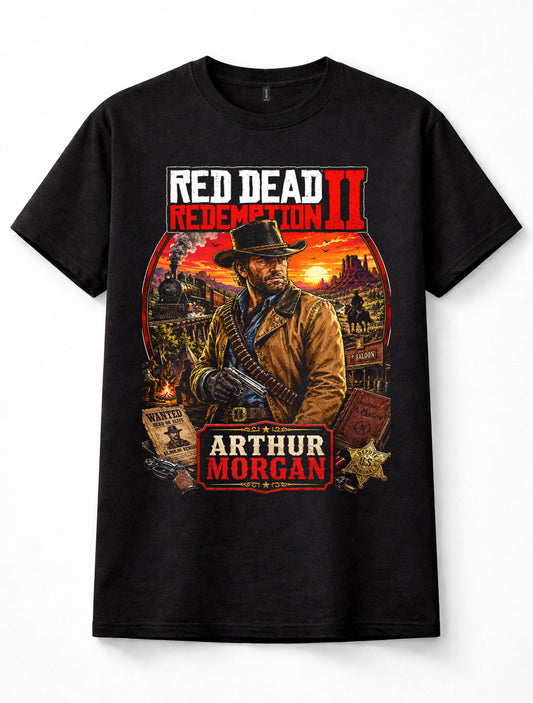 Red Dead Redemption 2 Arthur Morgan Outlaw Western Unisex T-Shirt