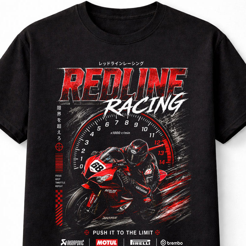 Redline Racing Superbike Y2K Motorsport Graphic Unisex T-Shirt