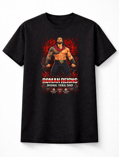 Roman Reigns Tribal Chief Graphic T Shirt Wrestling Acknowledge WWE Adults & Kids Unisex T-Shirt (Copy)