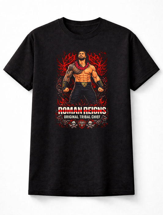 Roman Reigns Tribal Chief Graphic T Shirt Wrestling Acknowledge WWE Adults & Kids Unisex T-Shirt (Copy)