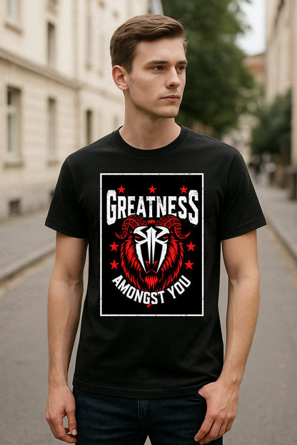Roman Reigns “Greatness Amongst You” Wrestling T-Shirt — Tribal Goat Edition