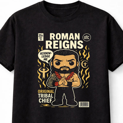 Roman Reigns “Original Tribal Chief” Cartoon Adults & Kids Unisex T-Shirt