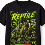 Mortal Kombat Reptile Retro Arcade Ninja Gamer Unisex T-Shirt