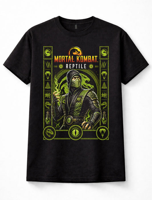 Mortal Kombat Reptile Ninja Fighting Game Gamer Unisex T-Shirt