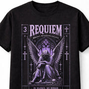 Requiem Angel Gothic Cathedral Celestial Fantasy Graphic Unisex T-Shirt
